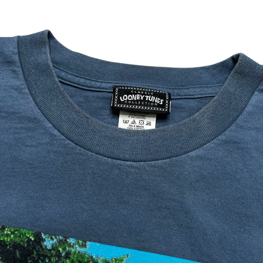 Looney Tunes T-Shirt Mens XL Blue Abbey Road Parody Vintage Graphic Tee Cotton - Picture 5 of 7